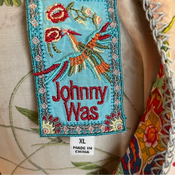 JOHNNY WAS Woven Print Button Front Tunic! New without Tag. XL - Picture 13 of 14